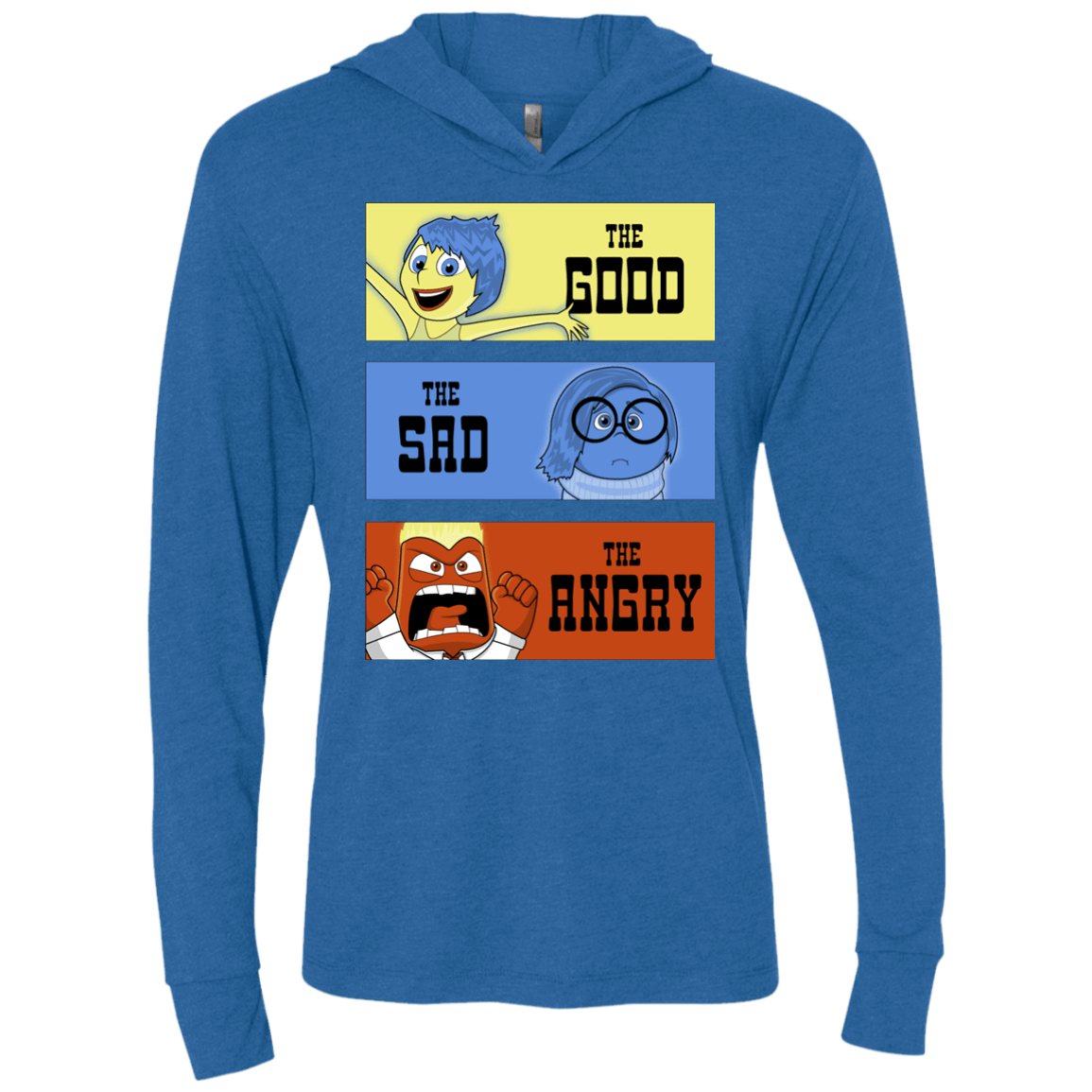 T-Shirts Vintage Royal / X-Small The Good, the Sad & the Angry Triblend Long Sleeve Hoodie Tee