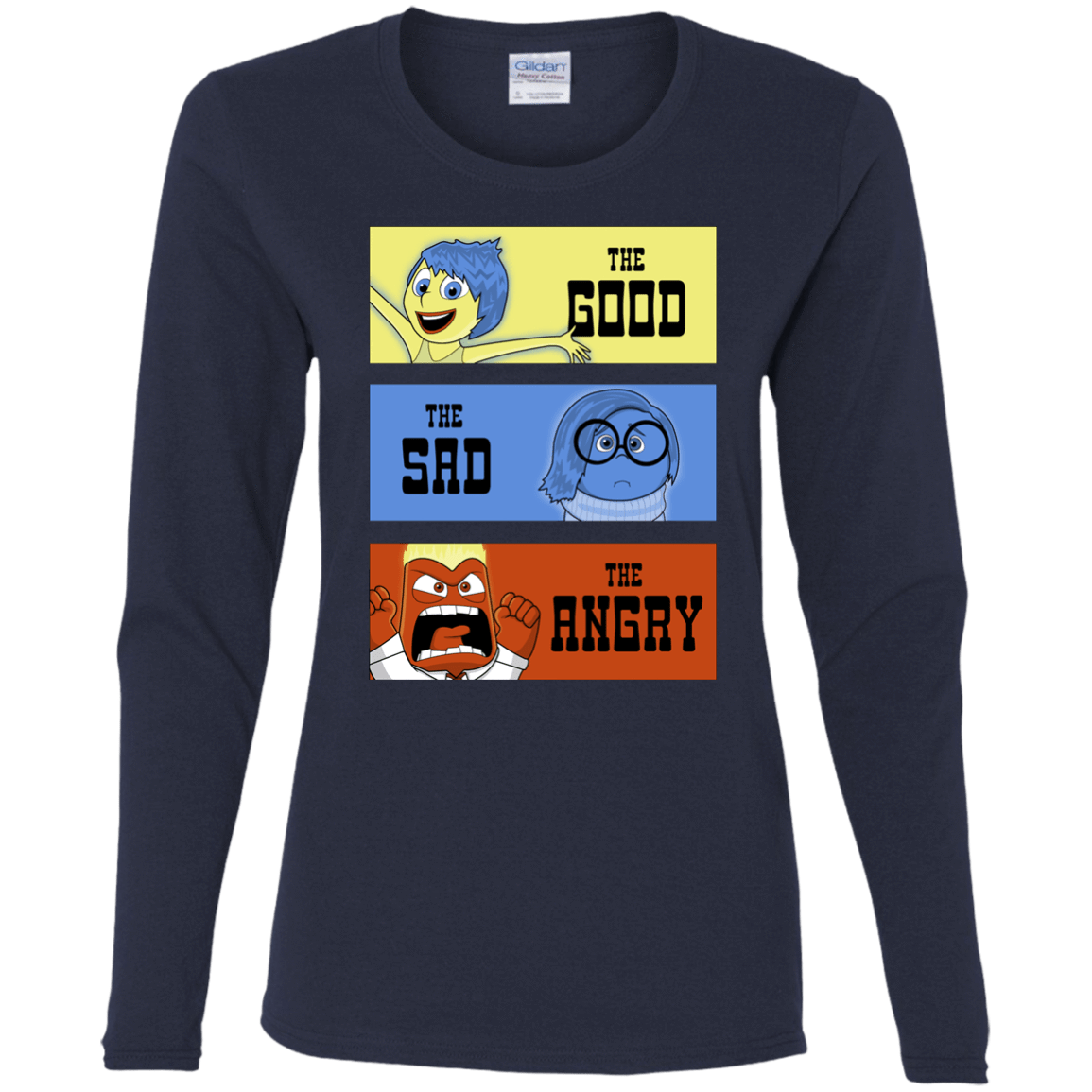 T-Shirts Navy / S The Good, the Sad & the Angry Women's Long Sleeve T-Shirt