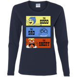T-Shirts Navy / S The Good, the Sad & the Angry Women's Long Sleeve T-Shirt