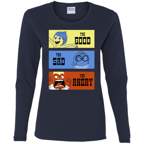 T-Shirts Navy / S The Good, the Sad & the Angry Women's Long Sleeve T-Shirt