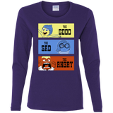 T-Shirts Purple / S The Good, the Sad & the Angry Women's Long Sleeve T-Shirt