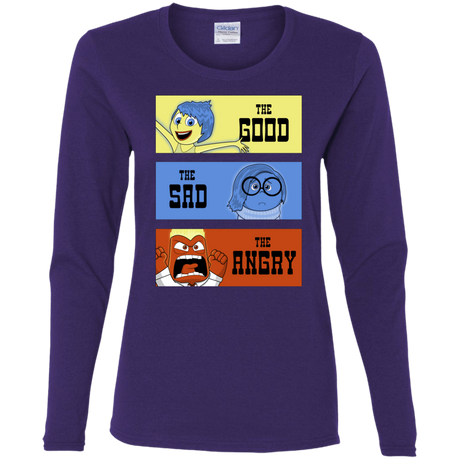 T-Shirts Purple / S The Good, the Sad & the Angry Women's Long Sleeve T-Shirt