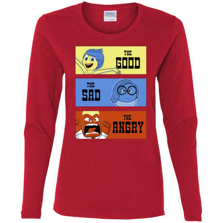 T-Shirts Red / S The Good, the Sad & the Angry Women's Long Sleeve T-Shirt