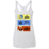 T-Shirts Heather White / X-Small The Good, the Sad & the Angry Women's Triblend Racerback Tank