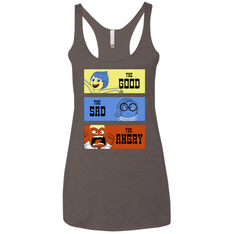 T-Shirts Macchiato / X-Small The Good, the Sad & the Angry Women's Triblend Racerback Tank