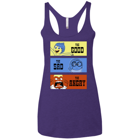 T-Shirts Purple Rush / X-Small The Good, the Sad & the Angry Women's Triblend Racerback Tank