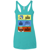 T-Shirts Tahiti Blue / X-Small The Good, the Sad & the Angry Women's Triblend Racerback Tank