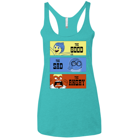 T-Shirts Tahiti Blue / X-Small The Good, the Sad & the Angry Women's Triblend Racerback Tank