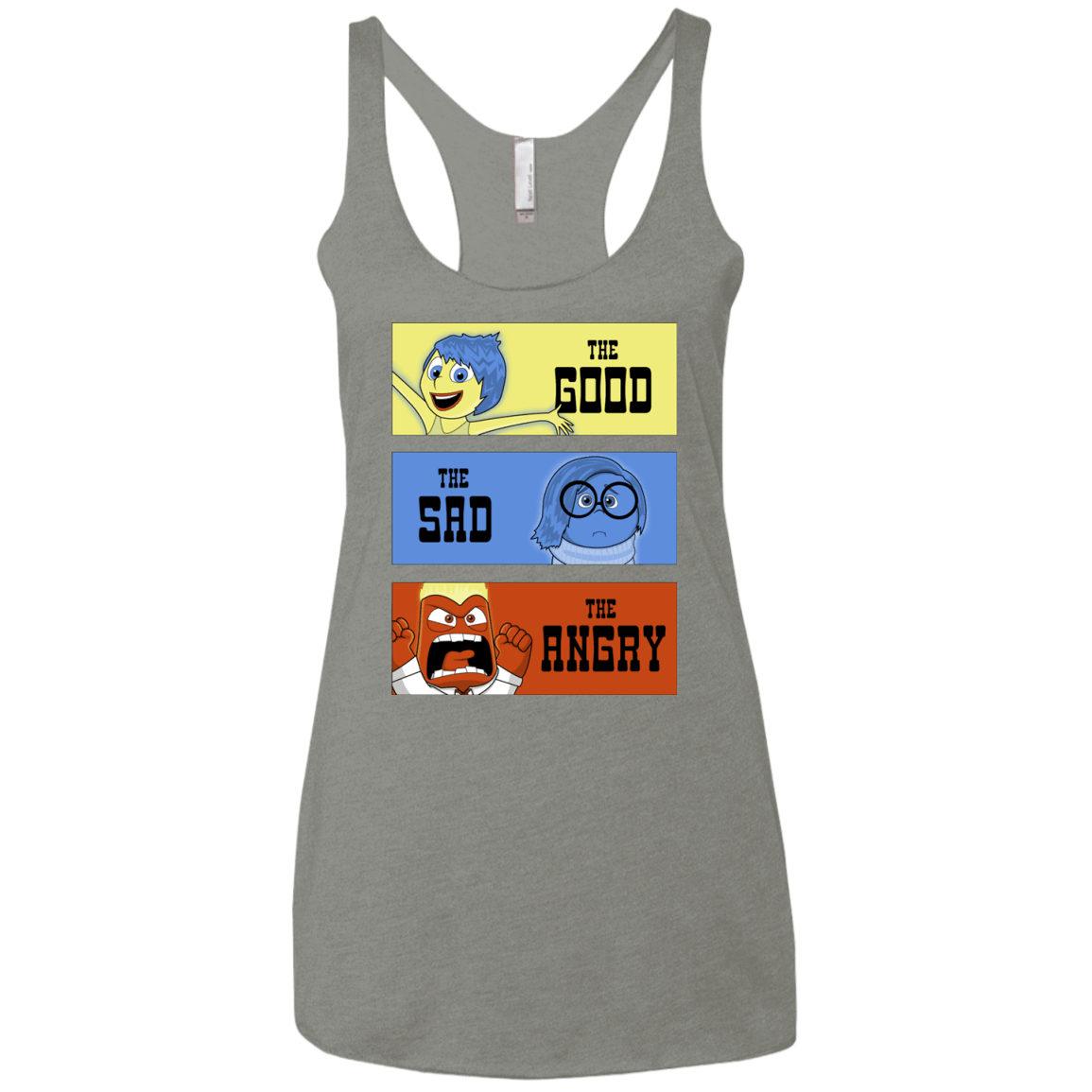 T-Shirts Venetian Grey / X-Small The Good, the Sad & the Angry Women's Triblend Racerback Tank