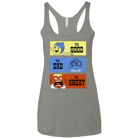 T-Shirts Venetian Grey / X-Small The Good, the Sad & the Angry Women's Triblend Racerback Tank