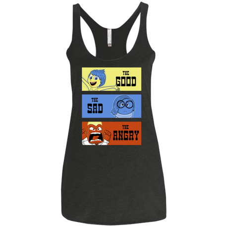 T-Shirts Vintage Black / X-Small The Good, the Sad & the Angry Women's Triblend Racerback Tank