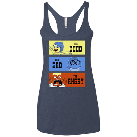 T-Shirts Vintage Navy / X-Small The Good, the Sad & the Angry Women's Triblend Racerback Tank