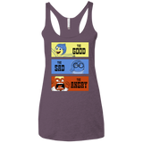 T-Shirts Vintage Purple / X-Small The Good, the Sad & the Angry Women's Triblend Racerback Tank