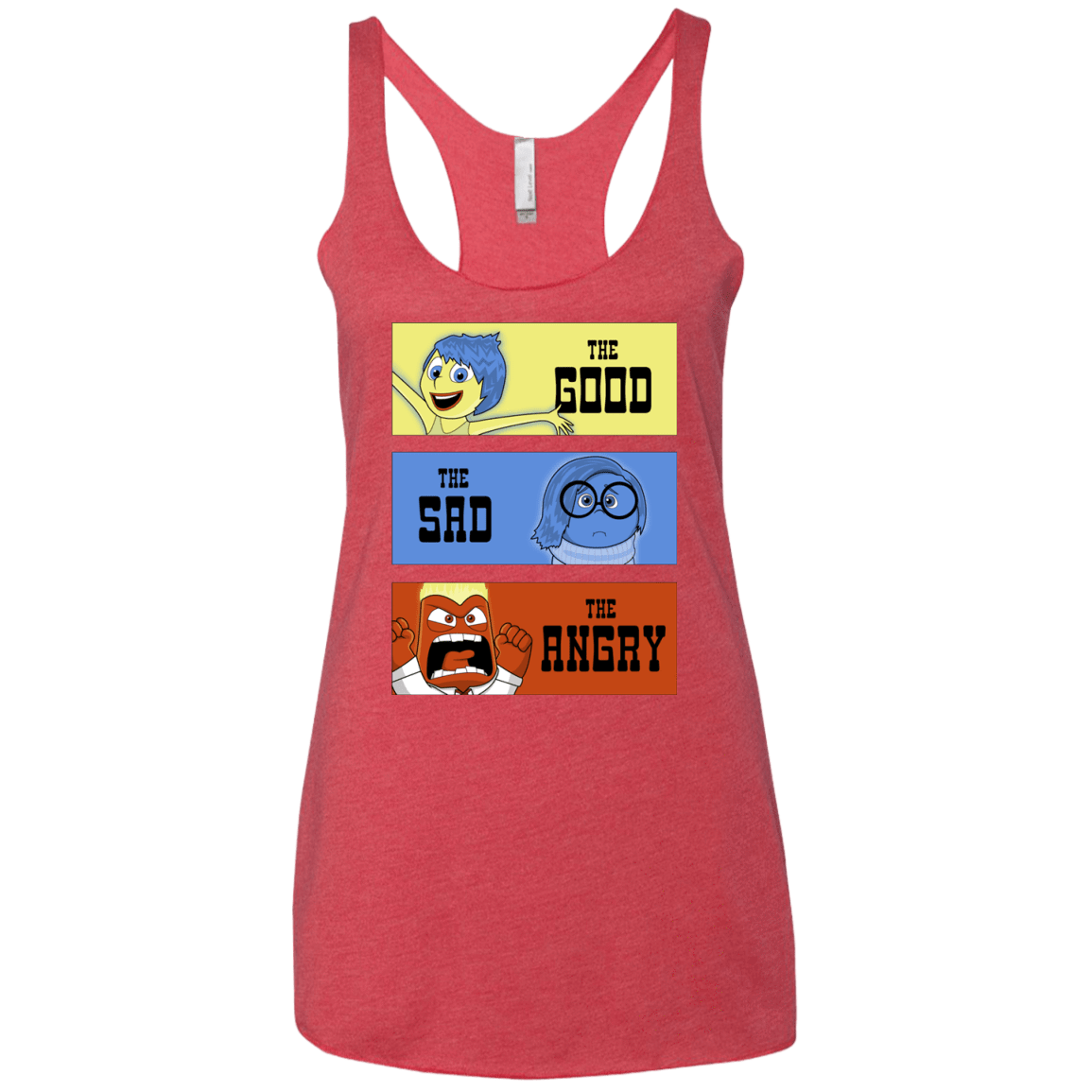 T-Shirts Vintage Red / X-Small The Good, the Sad & the Angry Women's Triblend Racerback Tank