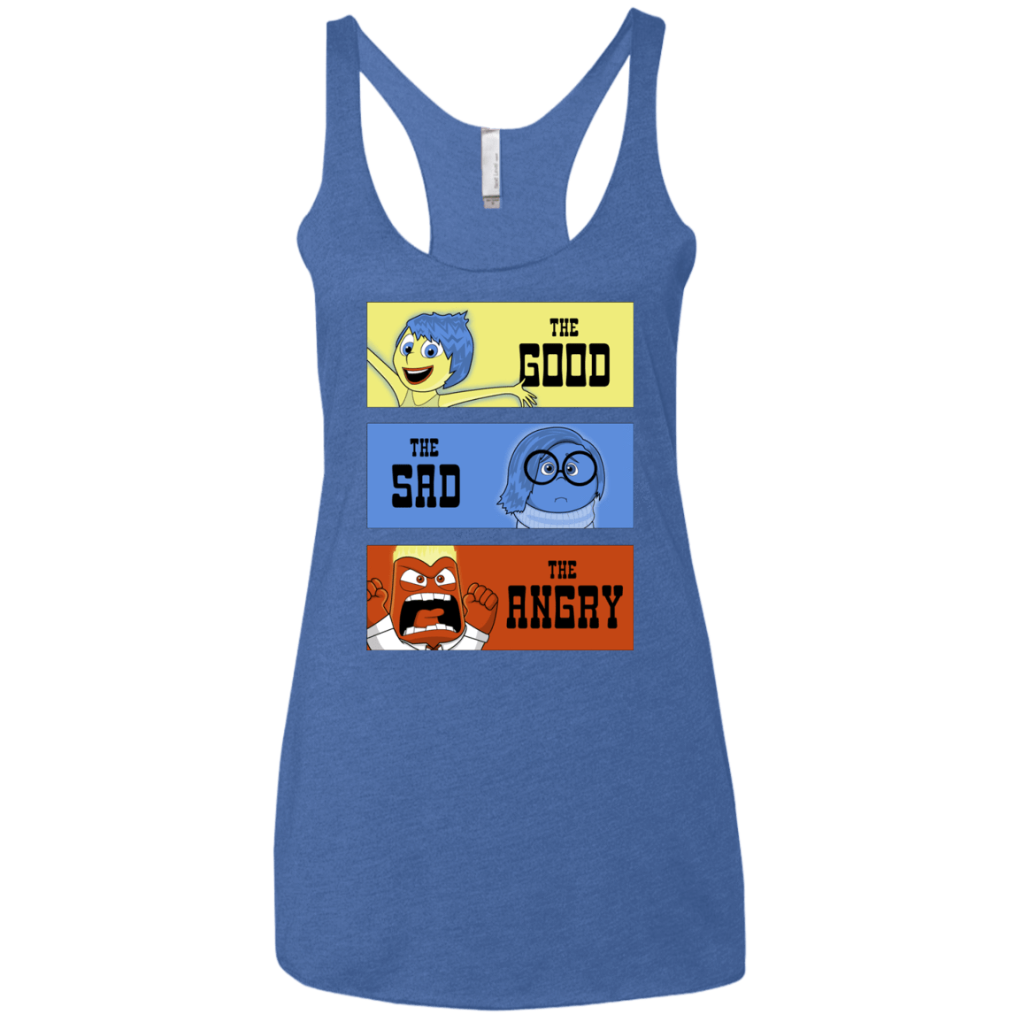 T-Shirts Vintage Royal / X-Small The Good, the Sad & the Angry Women's Triblend Racerback Tank