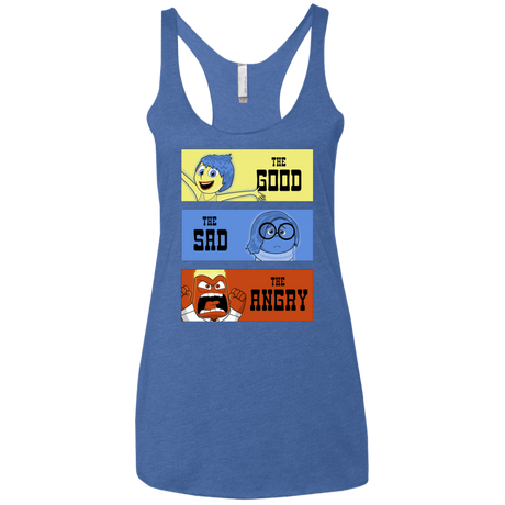 T-Shirts Vintage Royal / X-Small The Good, the Sad & the Angry Women's Triblend Racerback Tank