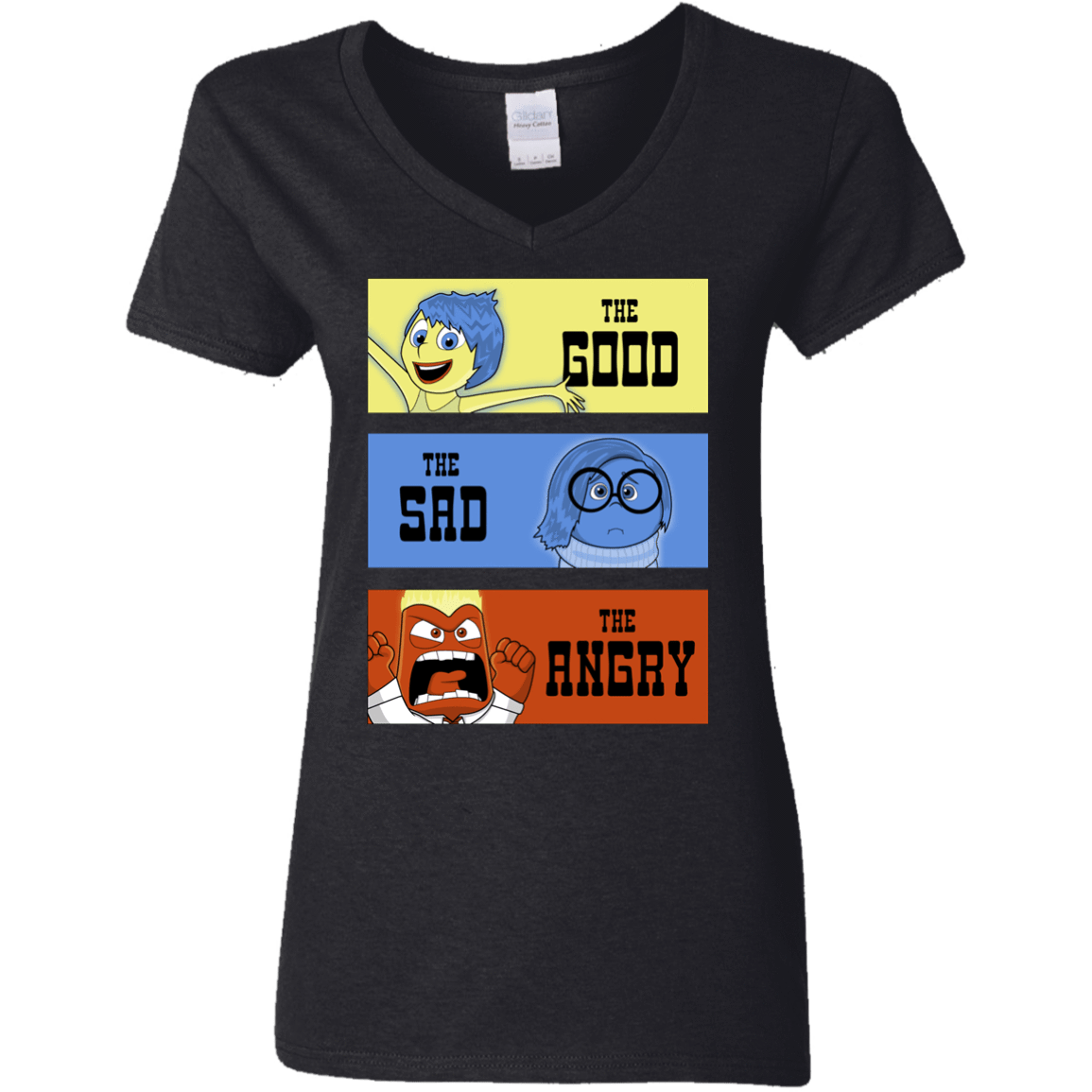 T-Shirts Black / S The Good, the Sad & the Angry Women's V-Neck T-Shirt