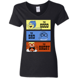 T-Shirts Black / S The Good, the Sad & the Angry Women's V-Neck T-Shirt