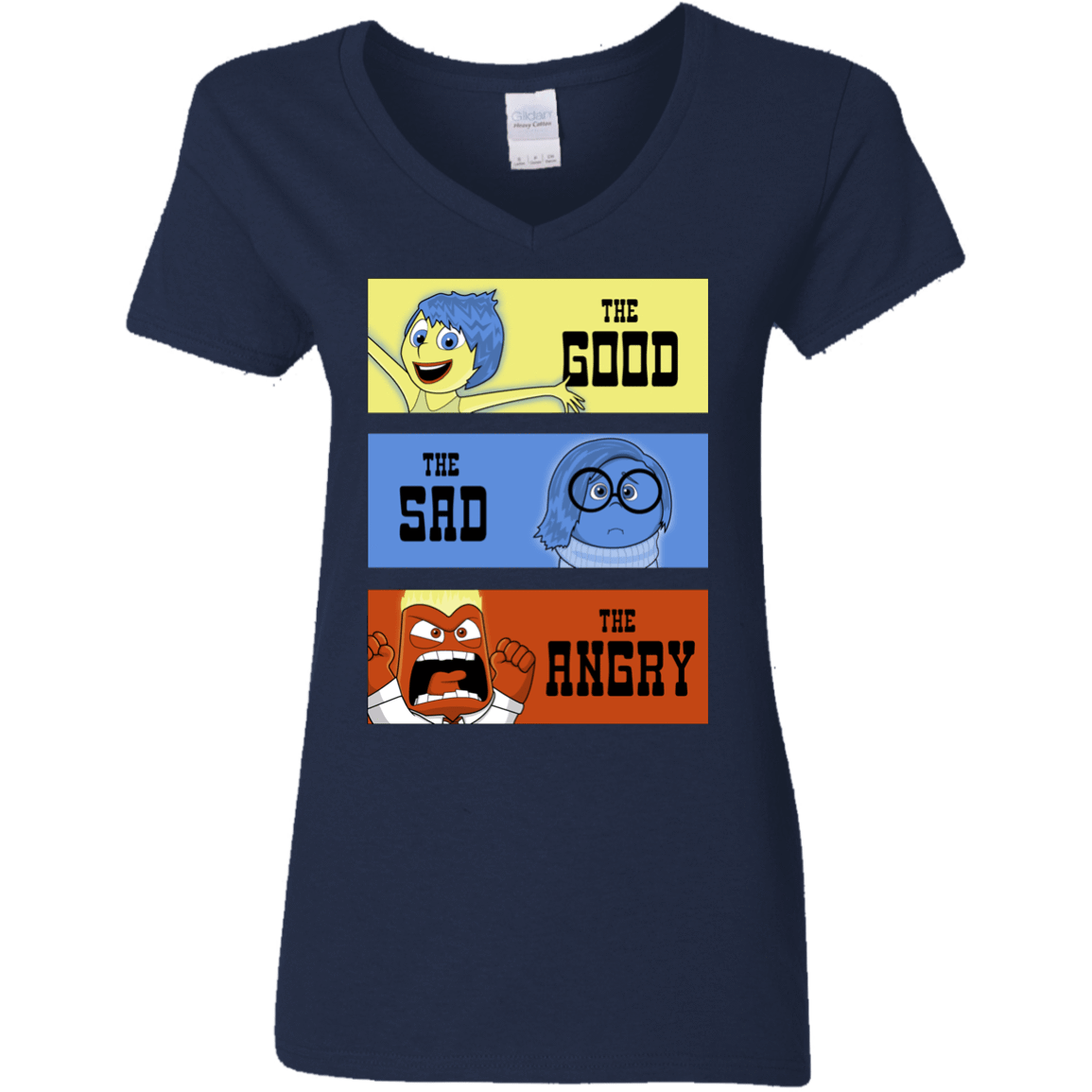 T-Shirts Navy / S The Good, the Sad & the Angry Women's V-Neck T-Shirt