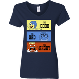 T-Shirts Navy / S The Good, the Sad & the Angry Women's V-Neck T-Shirt