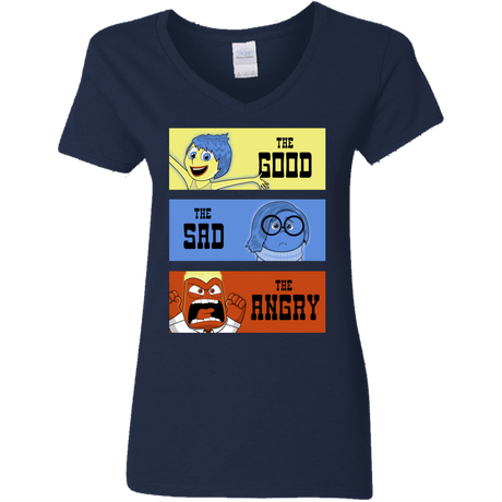 T-Shirts Navy / S The Good, the Sad & the Angry Women's V-Neck T-Shirt