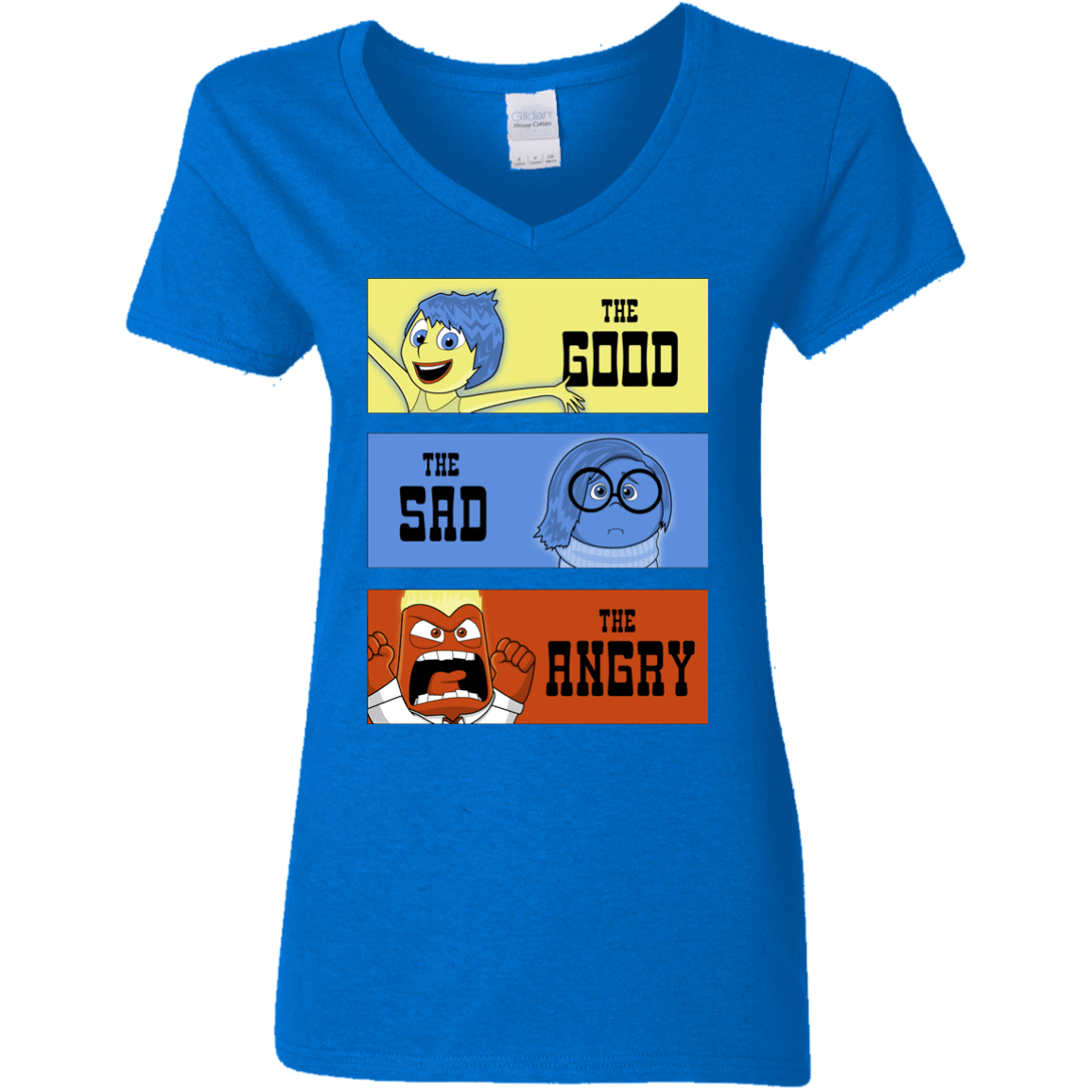 T-Shirts Royal / S The Good, the Sad & the Angry Women's V-Neck T-Shirt