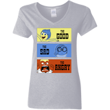 T-Shirts Sport Grey / S The Good, the Sad & the Angry Women's V-Neck T-Shirt