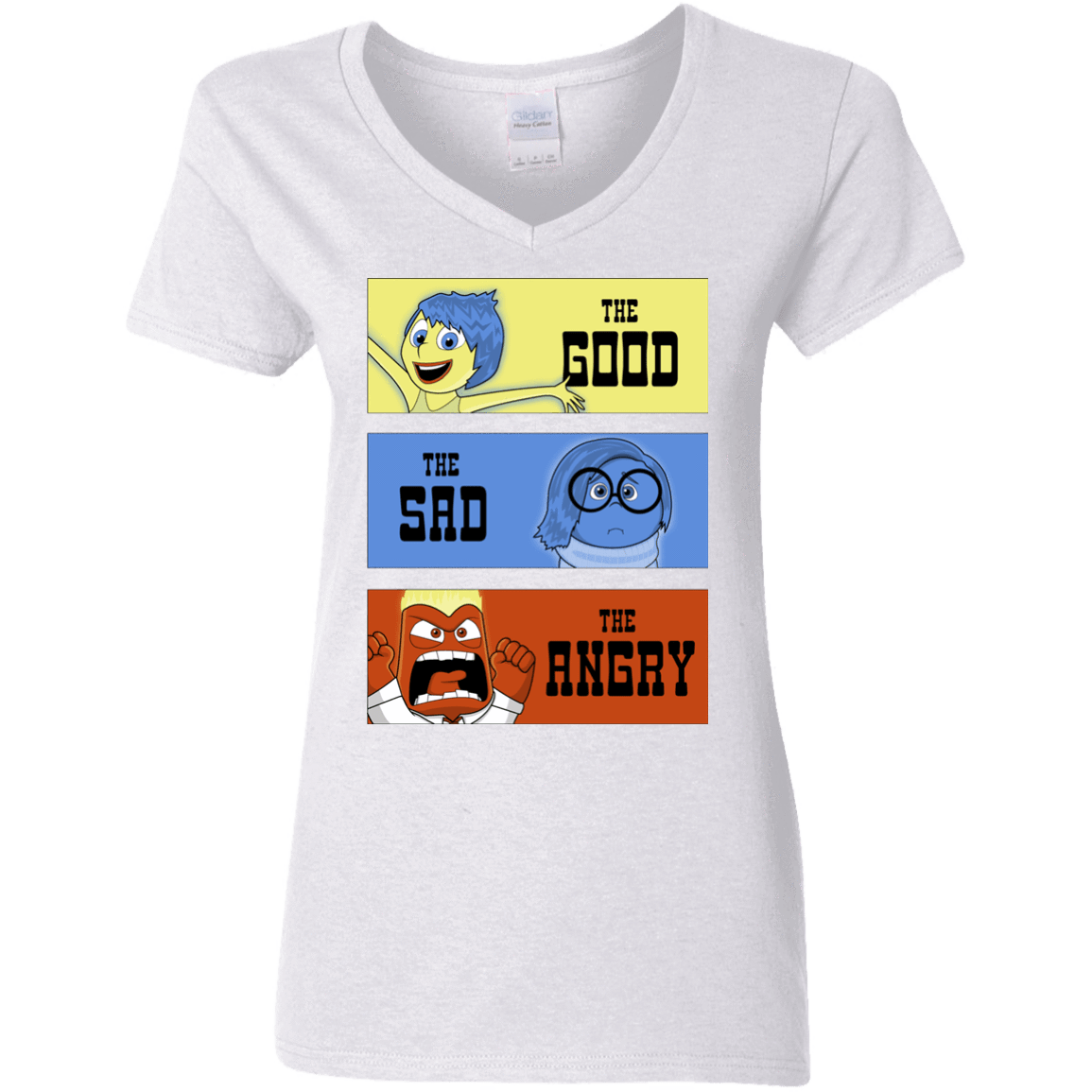 T-Shirts White / S The Good, the Sad & the Angry Women's V-Neck T-Shirt