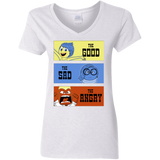 T-Shirts White / S The Good, the Sad & the Angry Women's V-Neck T-Shirt