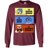 T-Shirts Maroon / YS The Good, the Sad & the Angry Youth Long Sleeve T-Shirt