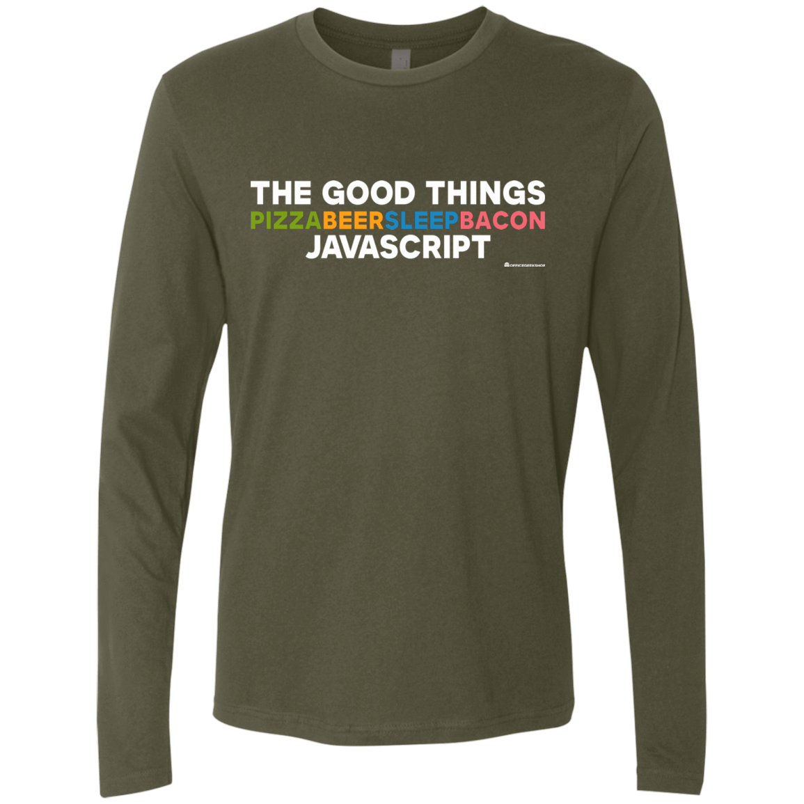 T-Shirts Military Green / Small The Good Things Men's Premium Long Sleeve