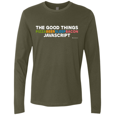 T-Shirts Military Green / Small The Good Things Men's Premium Long Sleeve