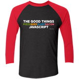 T-Shirts Vintage Black/Vintage Red / X-Small The Good Things Men's Triblend 3/4 Sleeve