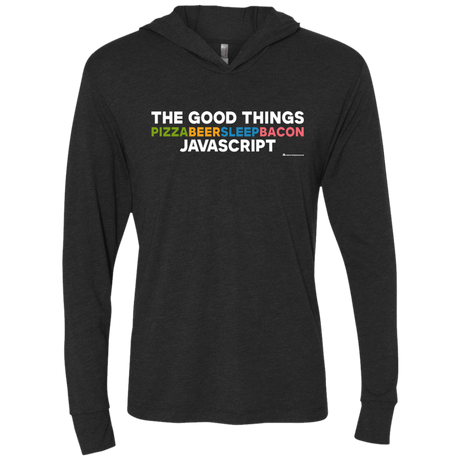 T-Shirts Vintage Black / X-Small The Good Things Triblend Long Sleeve Hoodie Tee