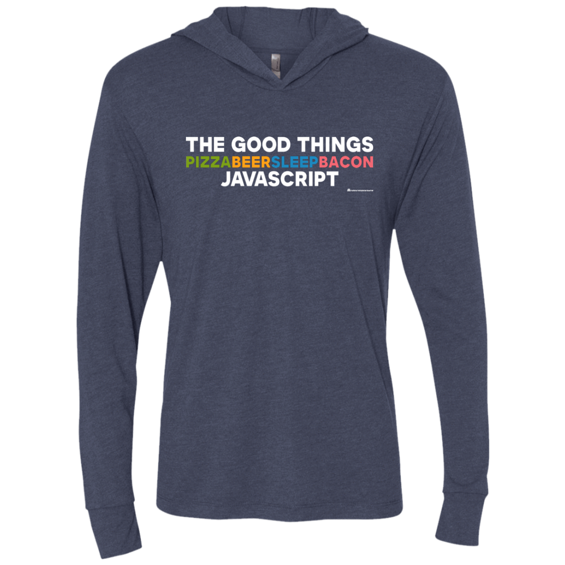 T-Shirts Vintage Navy / X-Small The Good Things Triblend Long Sleeve Hoodie Tee