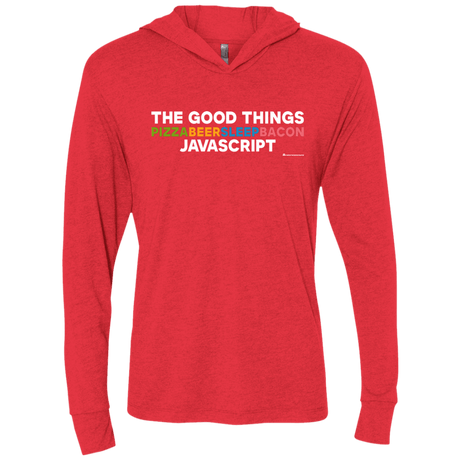 T-Shirts Vintage Red / X-Small The Good Things Triblend Long Sleeve Hoodie Tee