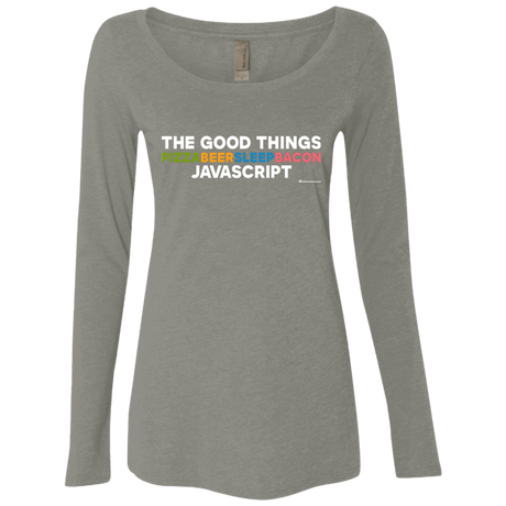 T-Shirts Venetian Grey / Small The Good Things Women's Triblend Long Sleeve Shirt