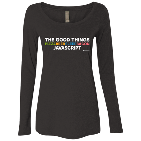 T-Shirts Vintage Black / Small The Good Things Women's Triblend Long Sleeve Shirt