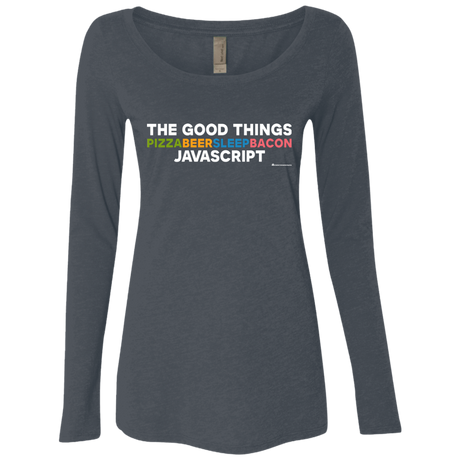 T-Shirts Vintage Navy / Small The Good Things Women's Triblend Long Sleeve Shirt