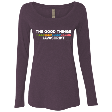 T-Shirts Vintage Purple / Small The Good Things Women's Triblend Long Sleeve Shirt