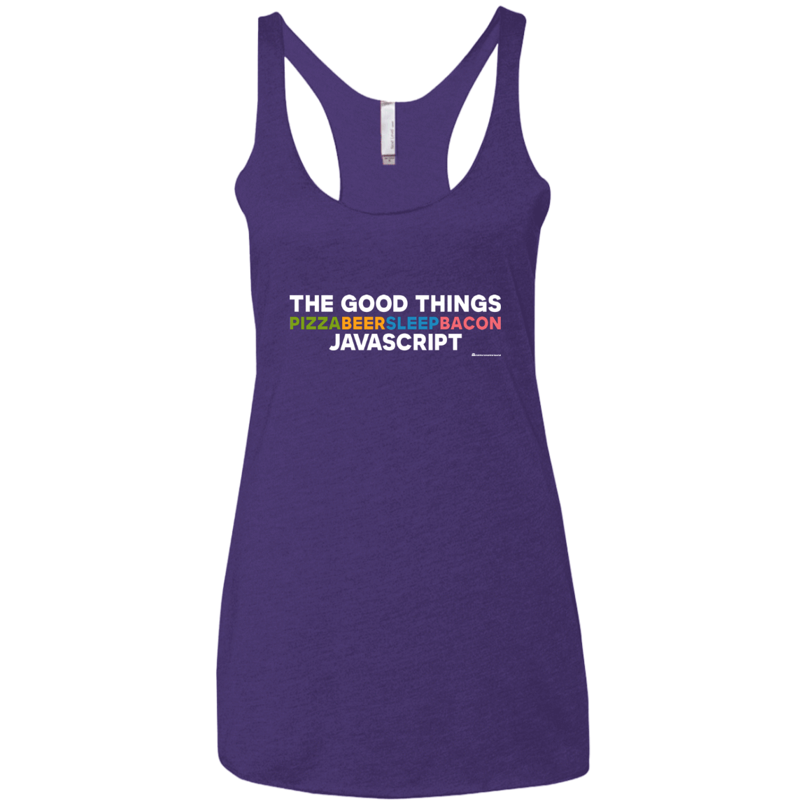 T-Shirts Purple Rush / X-Small The Good Things Women's Triblend Racerback Tank