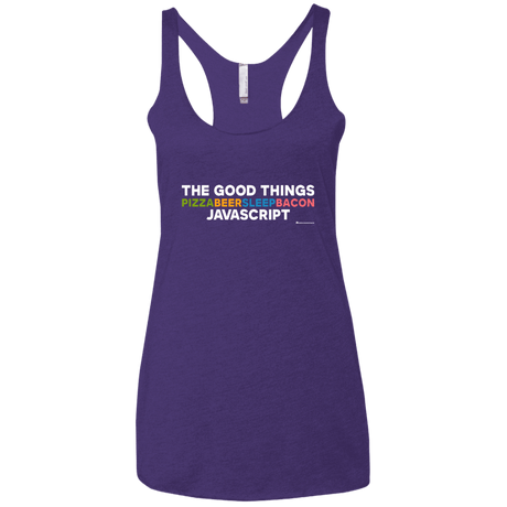 T-Shirts Purple Rush / X-Small The Good Things Women's Triblend Racerback Tank