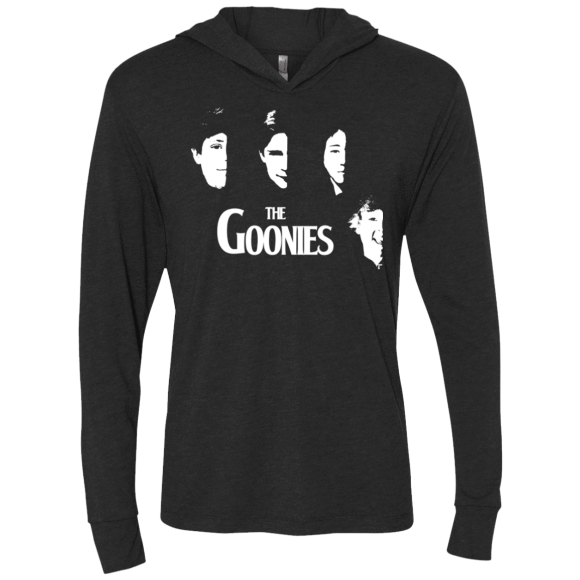 T-Shirts Vintage Black / X-Small The Goonies Triblend Long Sleeve Hoodie Tee