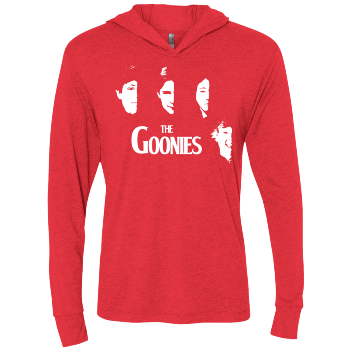 T-Shirts Vintage Red / X-Small The Goonies Triblend Long Sleeve Hoodie Tee