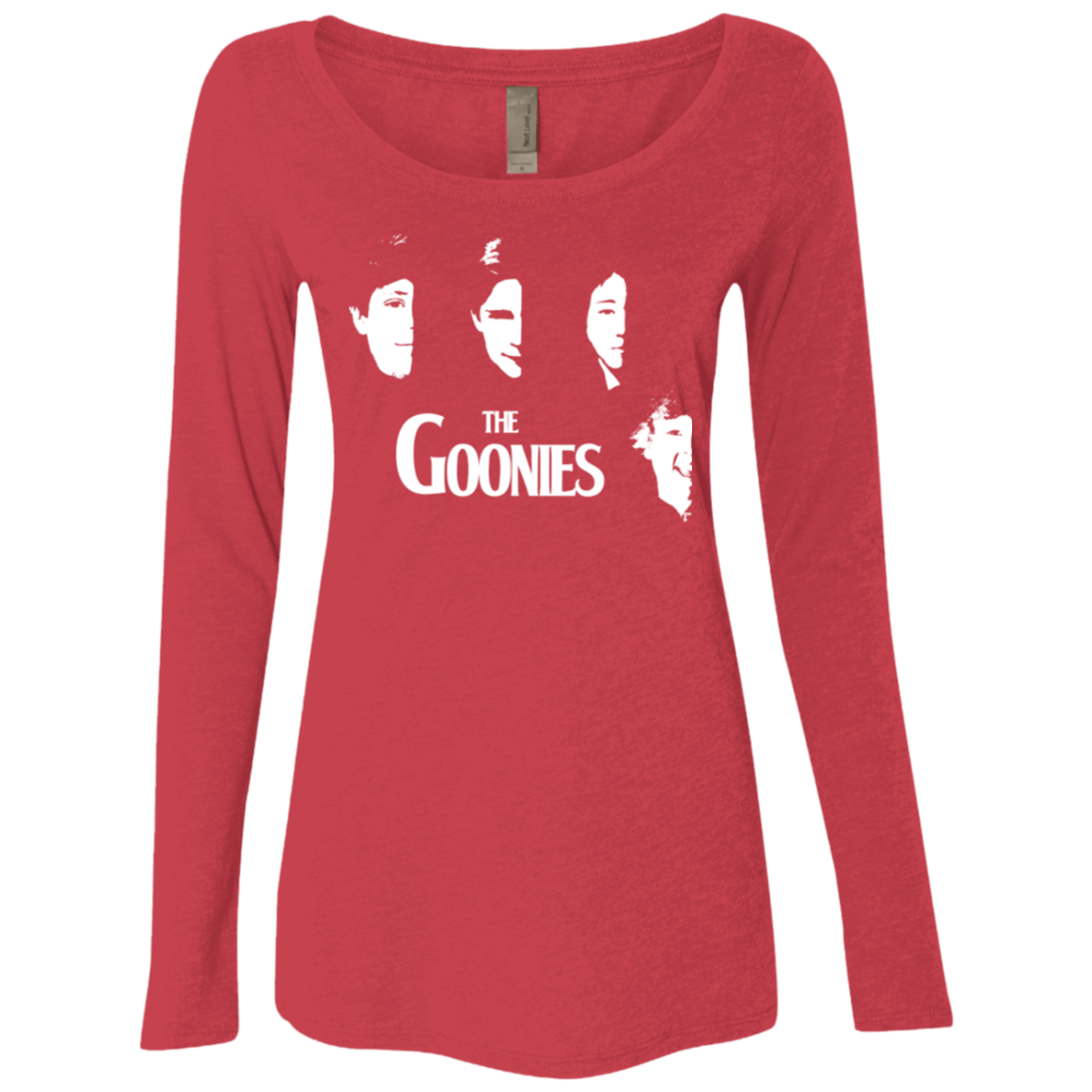 T-Shirts Vintage Red / Small The Goonies Women's Triblend Long Sleeve Shirt