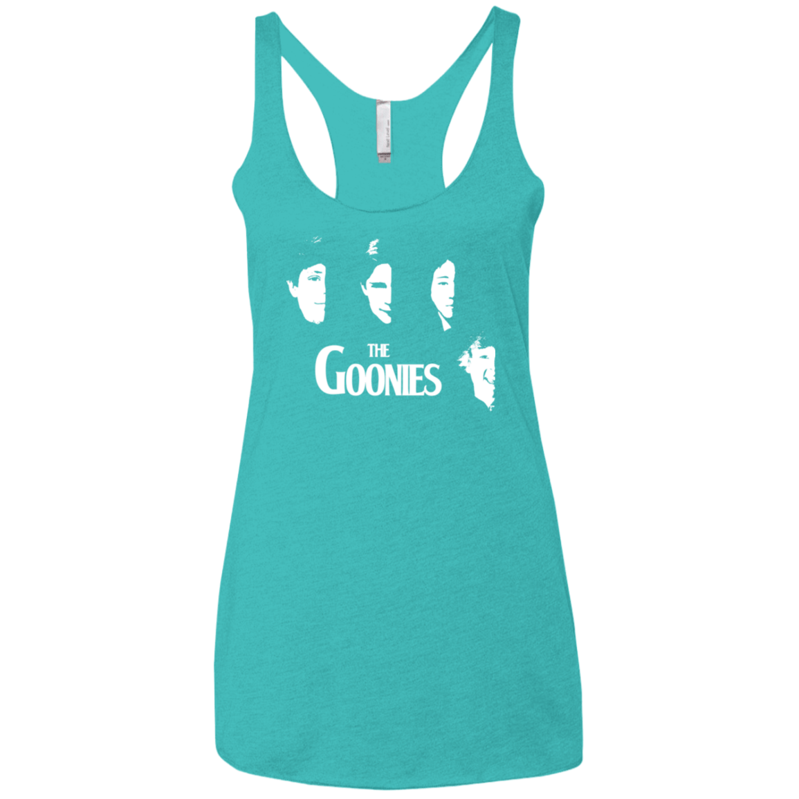 T-Shirts Tahiti Blue / X-Small The Goonies Women's Triblend Racerback Tank