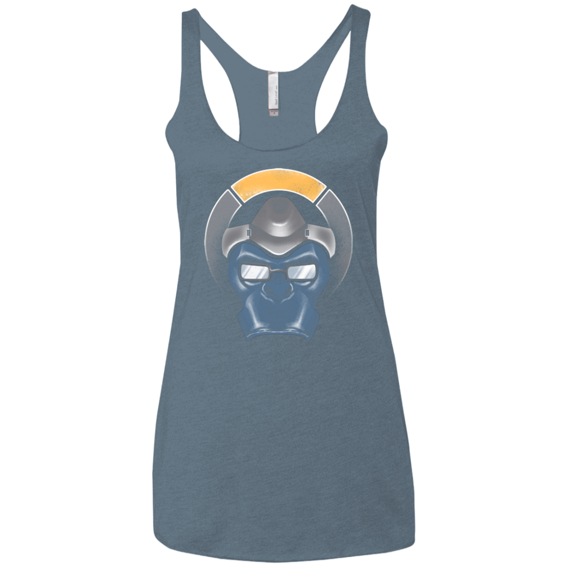 T-Shirts Indigo / X-Small The Gorilla Women's Triblend Racerback Tank