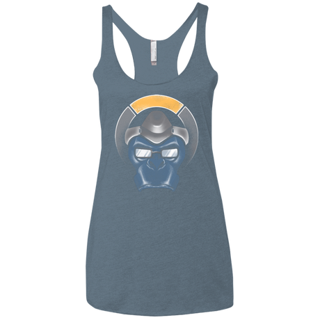 T-Shirts Indigo / X-Small The Gorilla Women's Triblend Racerback Tank