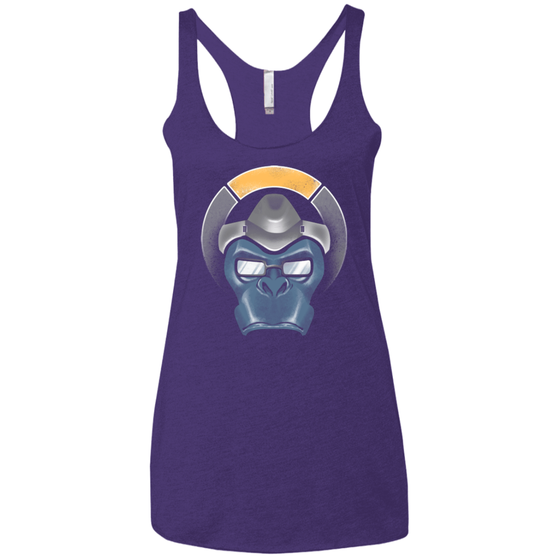 T-Shirts Purple Rush / X-Small The Gorilla Women's Triblend Racerback Tank