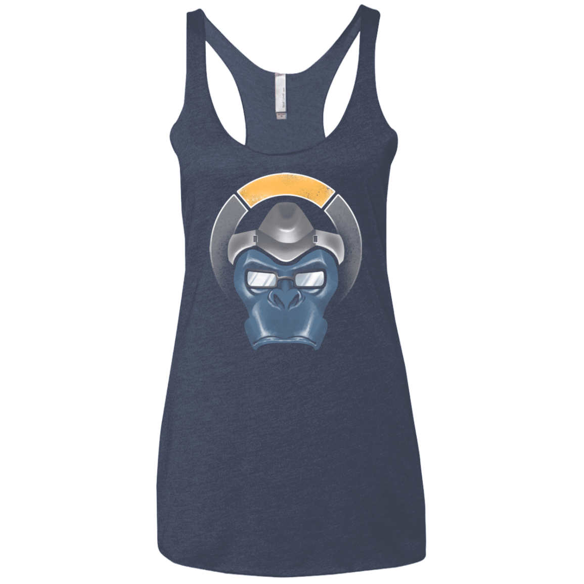 T-Shirts Vintage Navy / X-Small The Gorilla Women's Triblend Racerback Tank